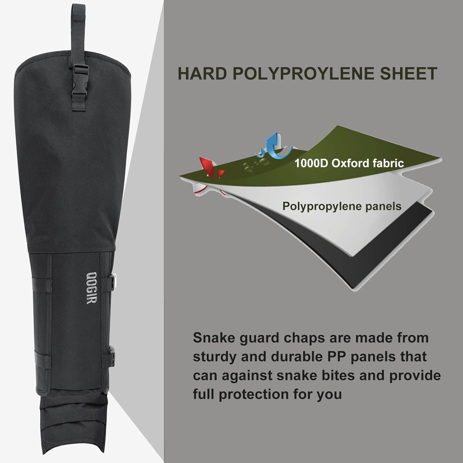 One Size Fits All Snake Chaps with Waterproof Protection for Outdoor Safety