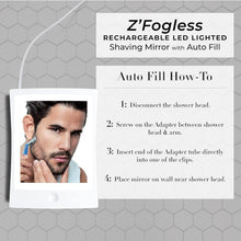Load image into Gallery viewer, LED Lighted Fogless Shower Shaving Mirror - 9.5"L x 7"W for Ultimate Convenience
