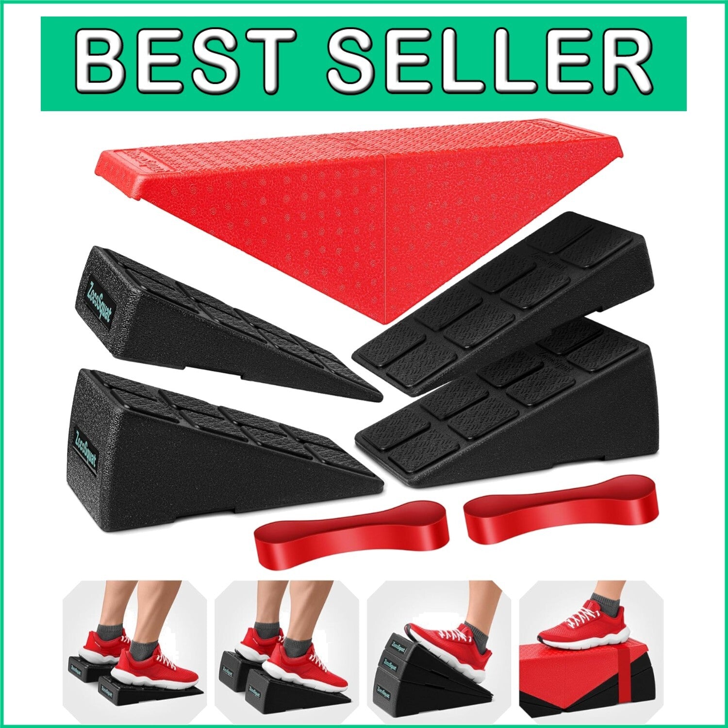 Calf Stretcher & Squat Wedge Block - Innovative Exercise Solution for All Levels