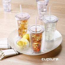 Load image into Gallery viewer, Classic 12-Pack Insulated Double Wall Tumblers with Straws &amp; Name Tags - 16 oz