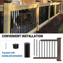 Load image into Gallery viewer, Hollow Round Aluminum Balusters for Deck Railing - Easy Install 101 Pack