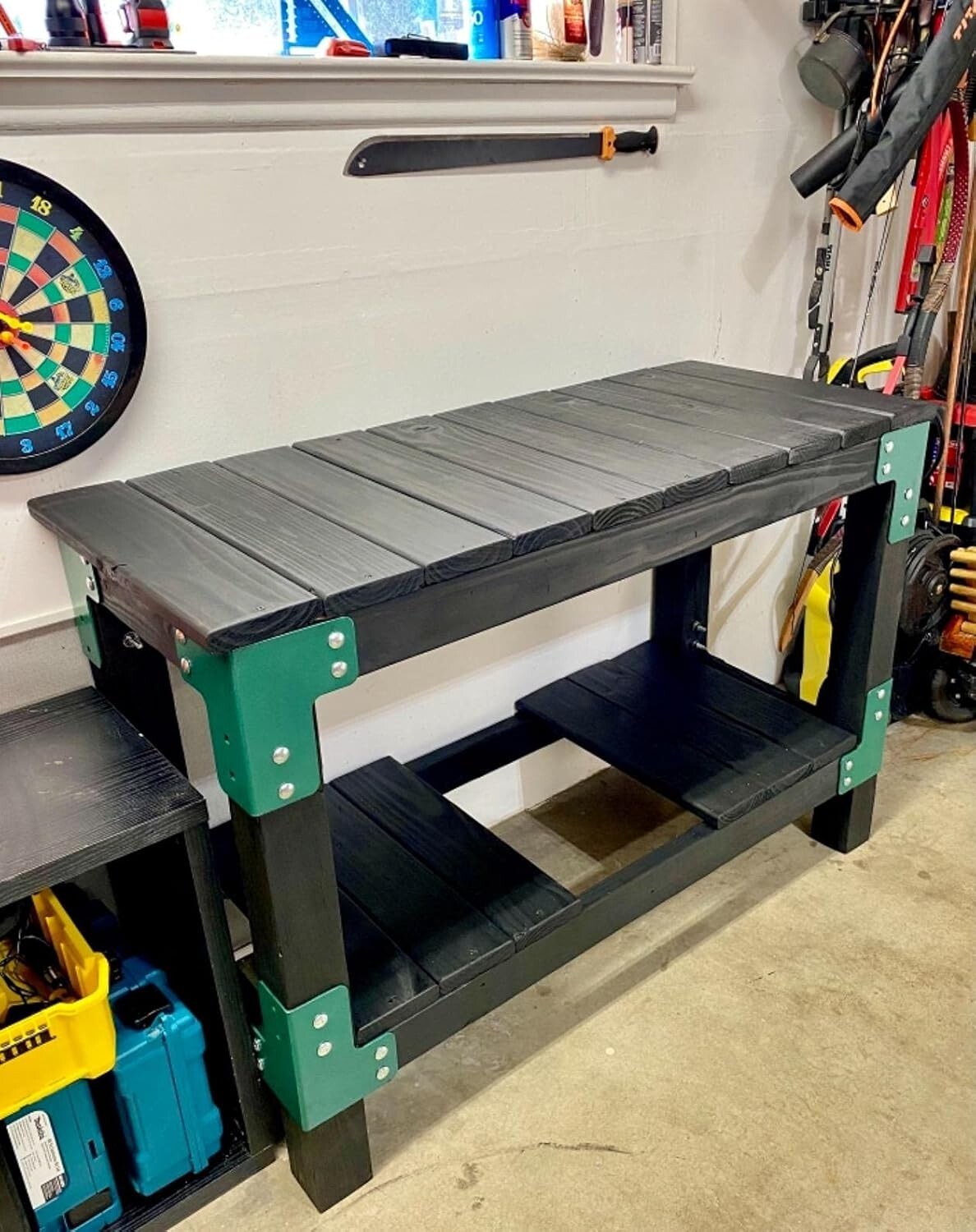 Sturdy 8 PCS Workbench Support Brackets - Easy Install for Custom Woodworking