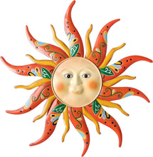 Load image into Gallery viewer, 23.6-Inch Large Metal Sun Wall Art - Indoor &amp; Outdoor Decor for Vibrant Spaces