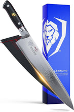 Load image into Gallery viewer, Damascus 9.5" Chef Knife - Lightweight AUS-10V Steel with Elegant Black Handle