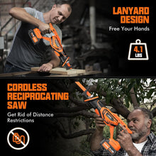 Load image into Gallery viewer, Effortless Cutting with Cordless Brushless Saw: Includes 8 Blades &amp; Fast Charger