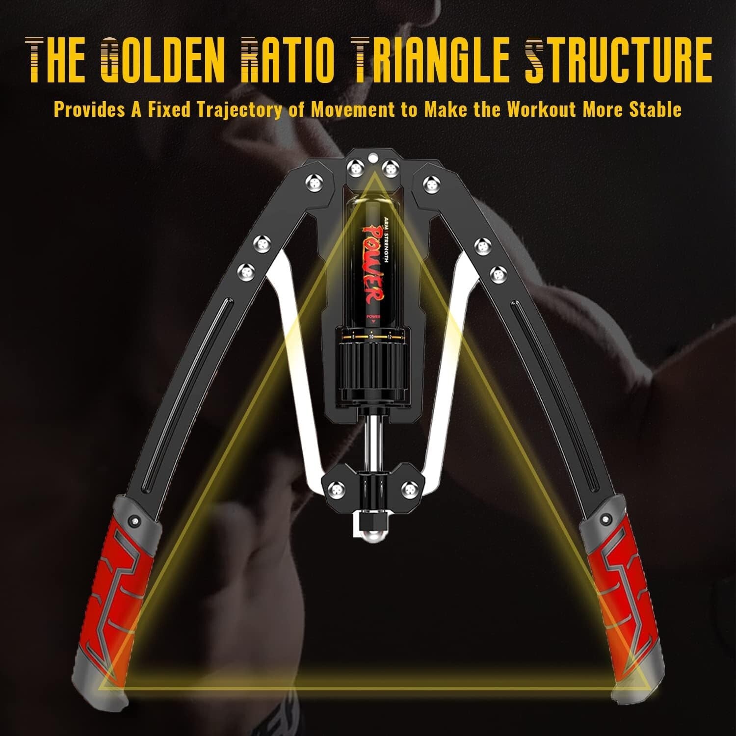 Power Twister Chest Expander - Up to 440lbs, Perfect for Arm Strength Training