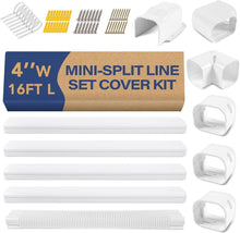 Load image into Gallery viewer, Durable 16.5Ft Mini Split Line Set Cover - Easy Install &amp; Weather-Resistant