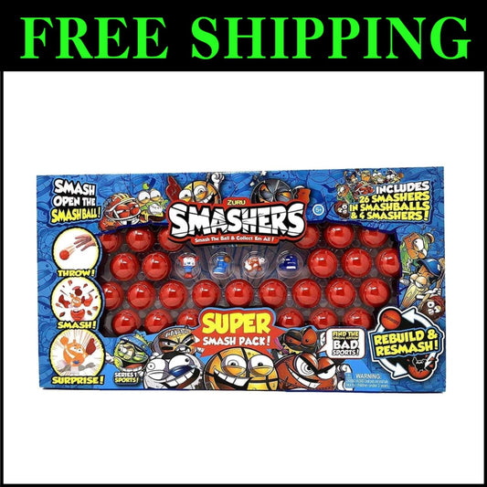 Compact & Fun 30-Piece Zuru Super Smash Pack with 26 Smashballs for Group Play