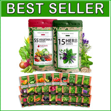 Load image into Gallery viewer, Explore 70 Varieties of Heirloom Seeds: The Ultimate Prepper’s Garden Kit