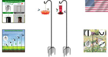 Load image into Gallery viewer, Heavy Duty 7 Prong Adjustable Garden Poles for Bird Feeders &amp; Baskets - 2 Pack
