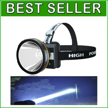 Load image into Gallery viewer, Super Bright 5000 Lumen Rechargeable LED Headlamp - Ideal for Outdoor Adventures
