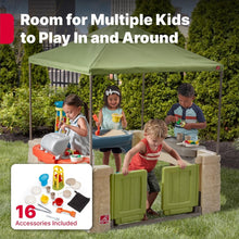Load image into Gallery viewer, Interactive Backyard Playhouse with Realistic Features &amp; Canopy Cover – 60" Tall