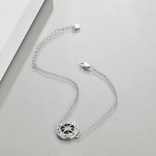 Load image into Gallery viewer, Sterling Silver Lighthouse &amp; Compass Pendant Bracelet – Elegant Gift for Women