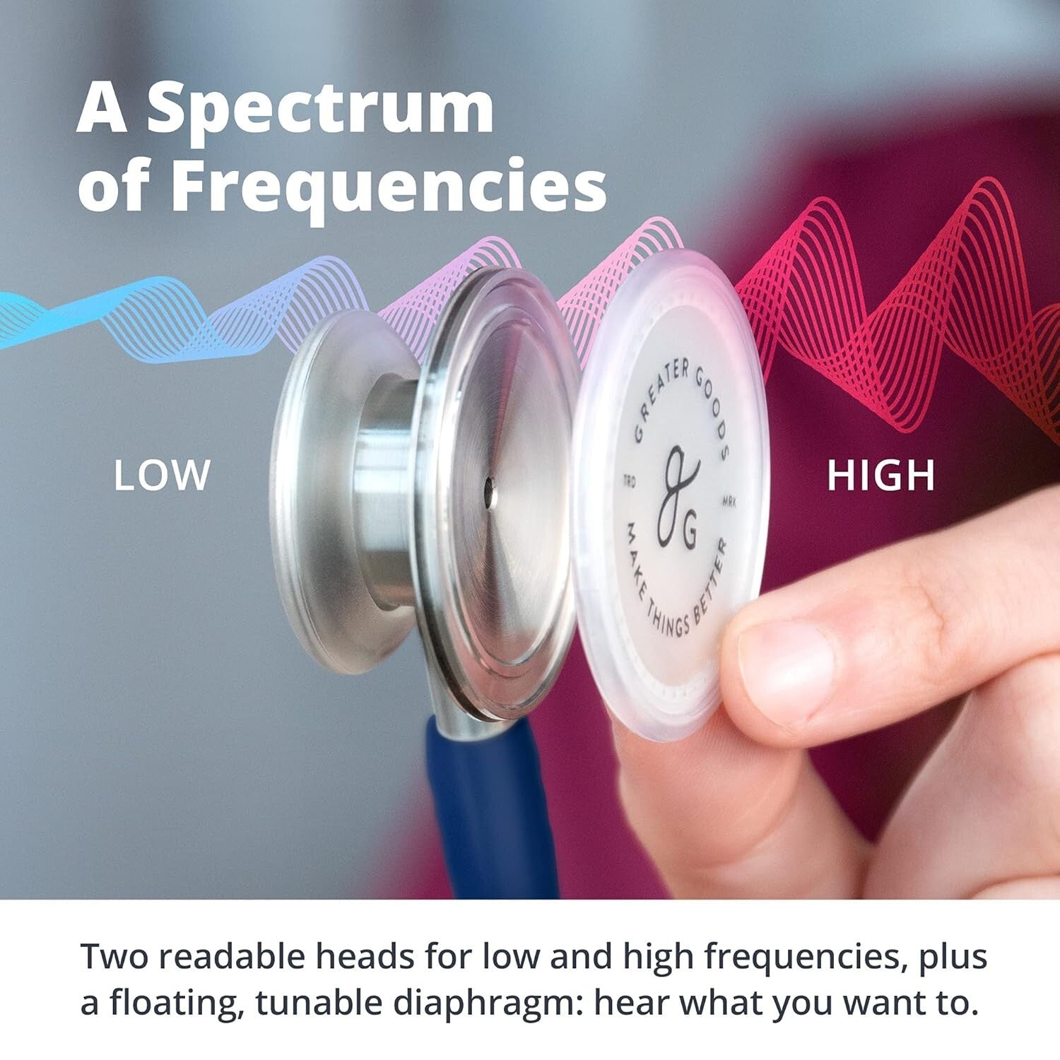 Clinical Grade Lightweight Dual-Head Stethoscope - Precision Sound, FSA Eligible
