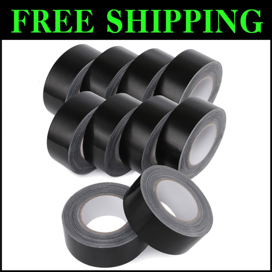 10 Rolls Heavy Duty Duct Tape | 17 Mil No Residue - Perfect for All Weather Use
