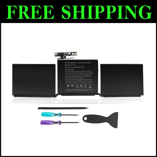Reliable Replacement Battery for MacBook Pro 13 Inch A1708, A2159, A2289 Models