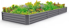 Load image into Gallery viewer, 12x4ft Galvanized Raised Garden Bed Kit - 359 Gallon Capacity for Vegetables