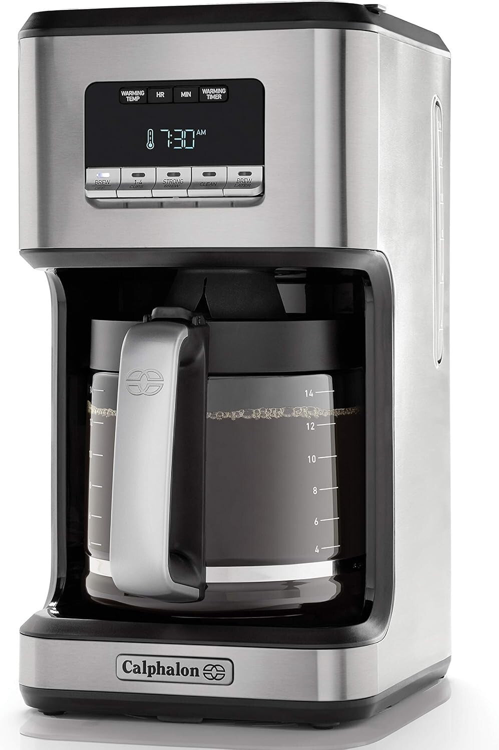 Advanced 14-Cup Drip Coffee Maker with Programmable Settings & Strong Brew