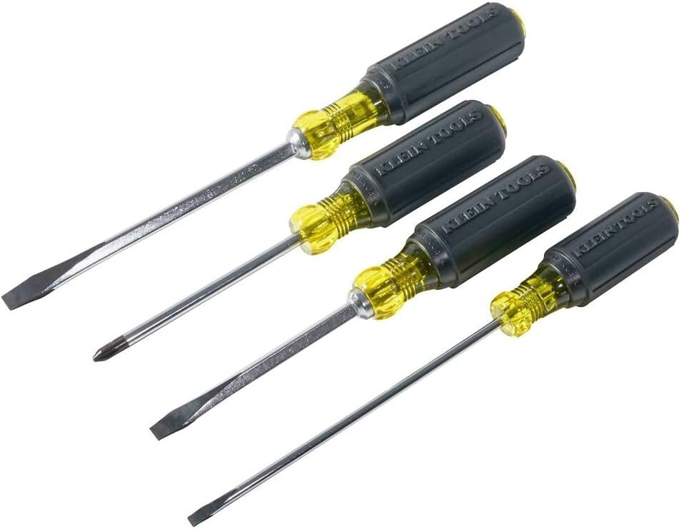 Tip-Ident 4-Piece Screwdriver Set - Slotted and Phillips with Comfort Grip