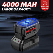 Load image into Gallery viewer, MAX 500N.M Brushless Impact Gun with Fast Charger, 4.0Ah Battery &amp; 3200RPM Speed