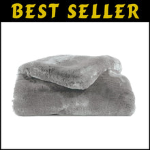 Load image into Gallery viewer, Dove Grey Faux Fur Cuddle Throw - Plush &amp; Cozy 60" x 50" for Ultimate Relaxation