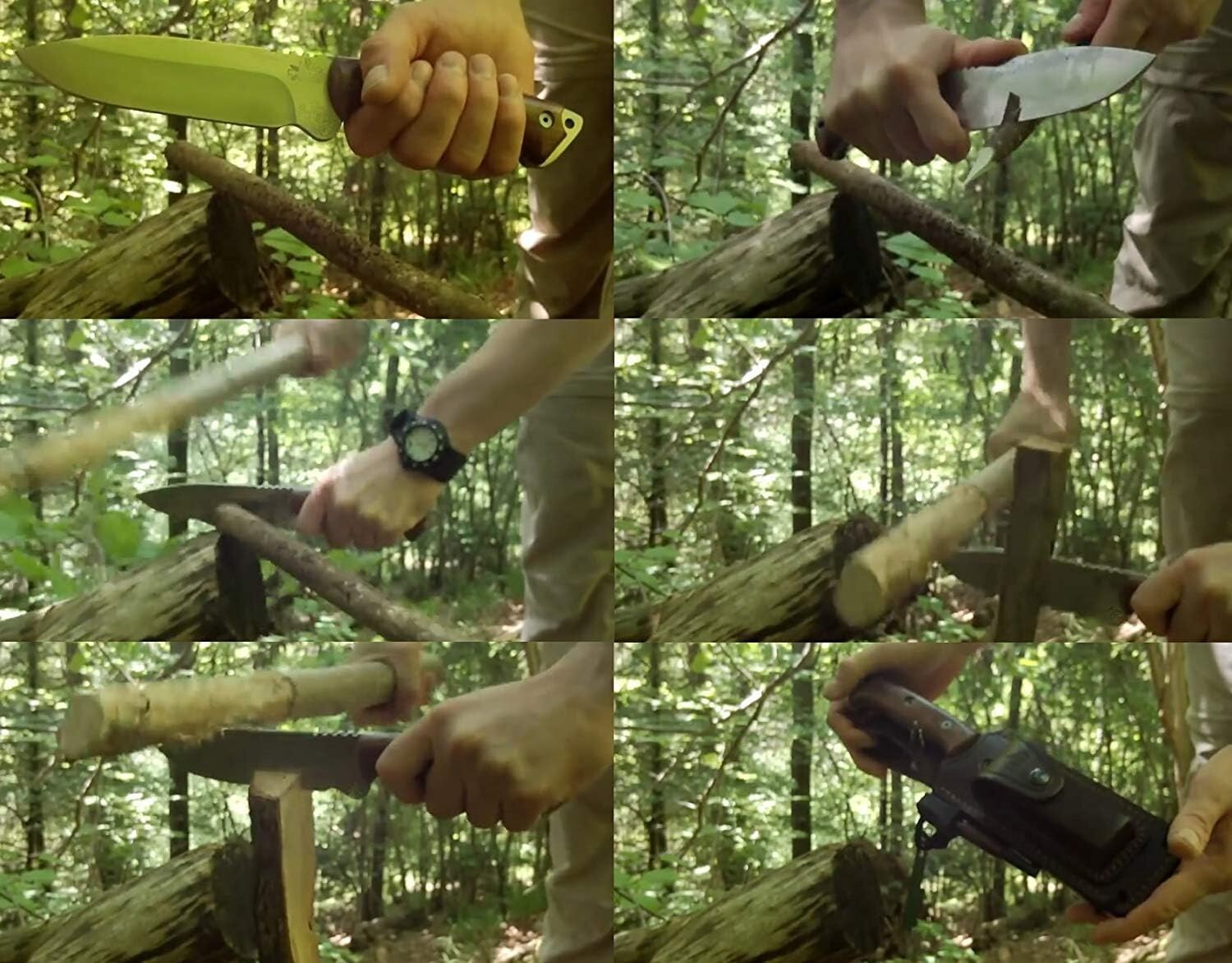 Celtibero Tactical Survival Knife with Cocobolo Handle & Leather Sheath