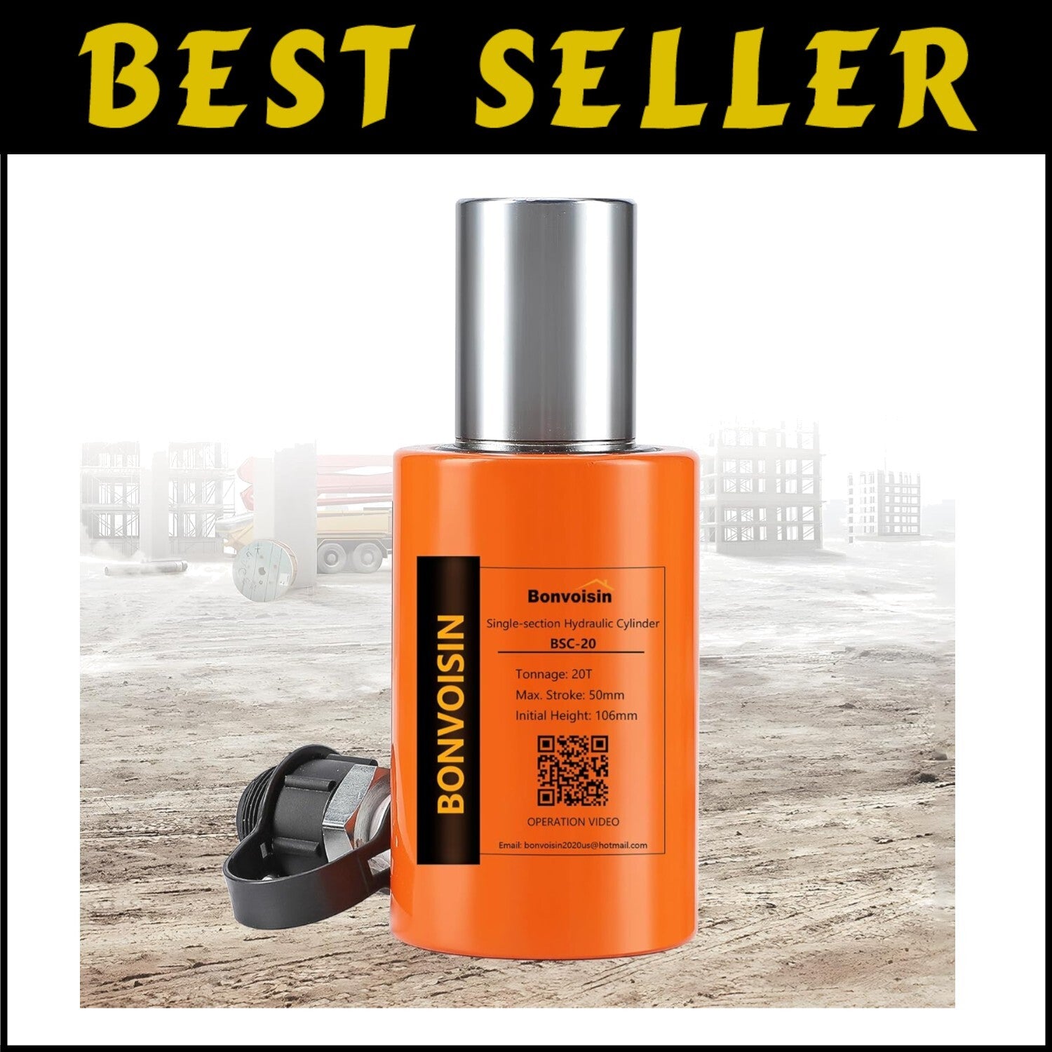 Efficient 20T Porta Power Hydraulic Jack with 2" Stroke for Industrial Use