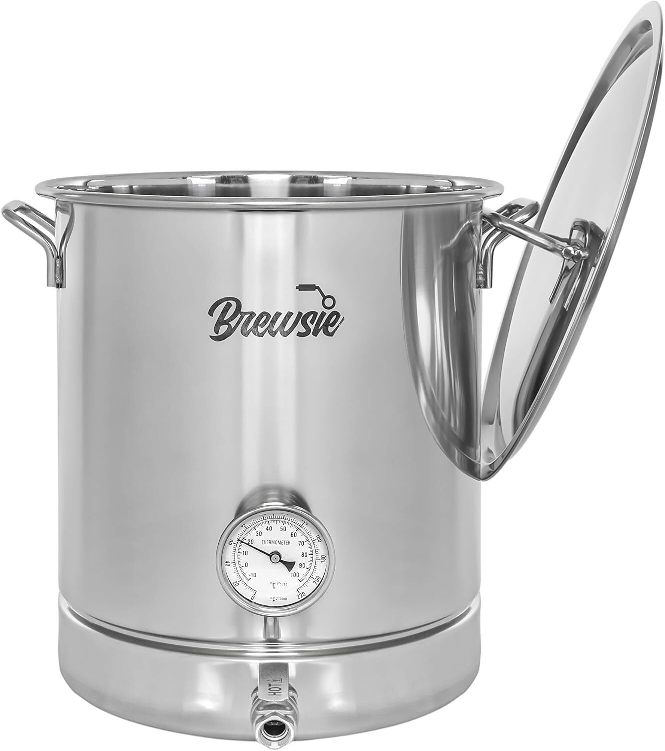 Compact Stainless Steel 16 Gallon Brewing Kettle with Complete Filtration System