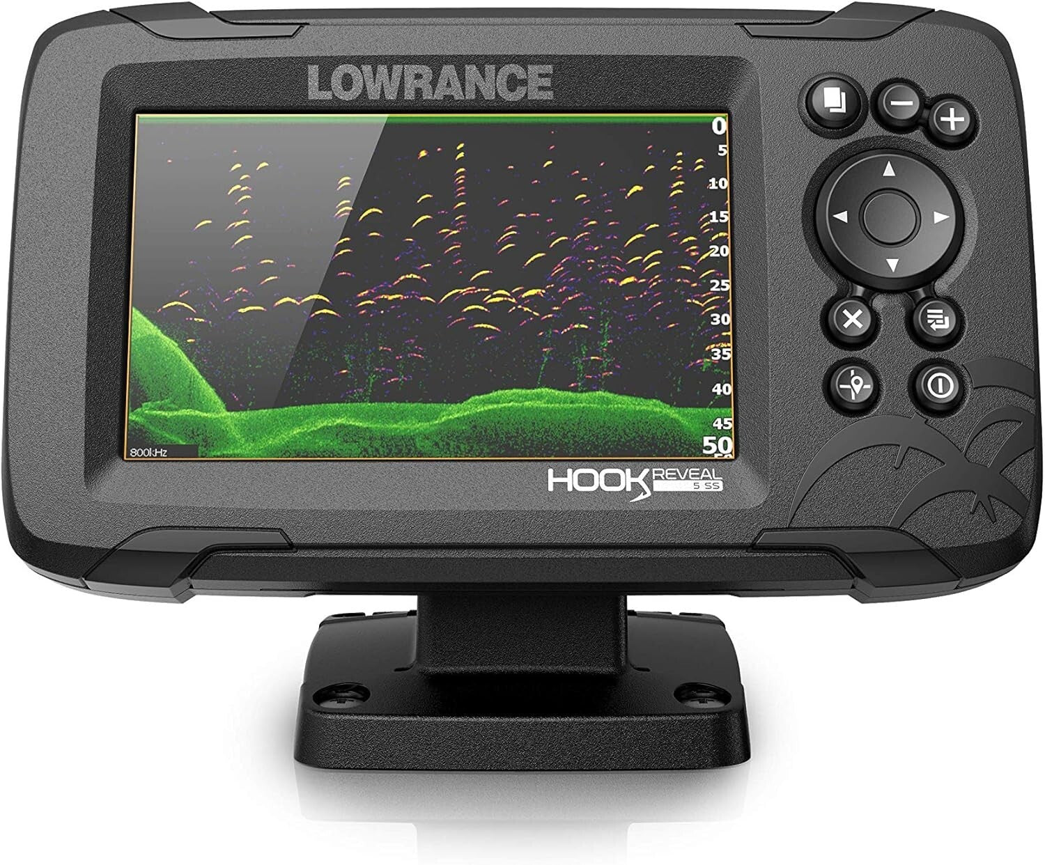 HOOK Reveal 5" Fish Finder with High-Detail Inland Maps & SplitShot Transducer