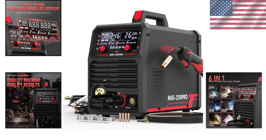 Lightweight 250Amp 220V MIG Welder - Automatic Safety & Multi-Wire Compatibility