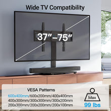Load image into Gallery viewer, Universal Swivel TV Stand Base for 37-75 Inch TVs - Height Adjustable &amp; Durable