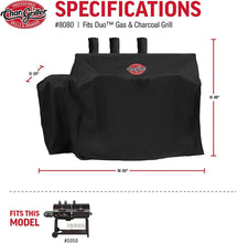 Load image into Gallery viewer, Weather-Resistant Expandable Grill Cover for 3-Burner Propane &amp; Charcoal Grills