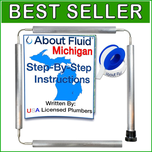 Rotten Egg Odor Fix Kit - Aluminum/Zinc Anode Rod for Easy Water Heater Care