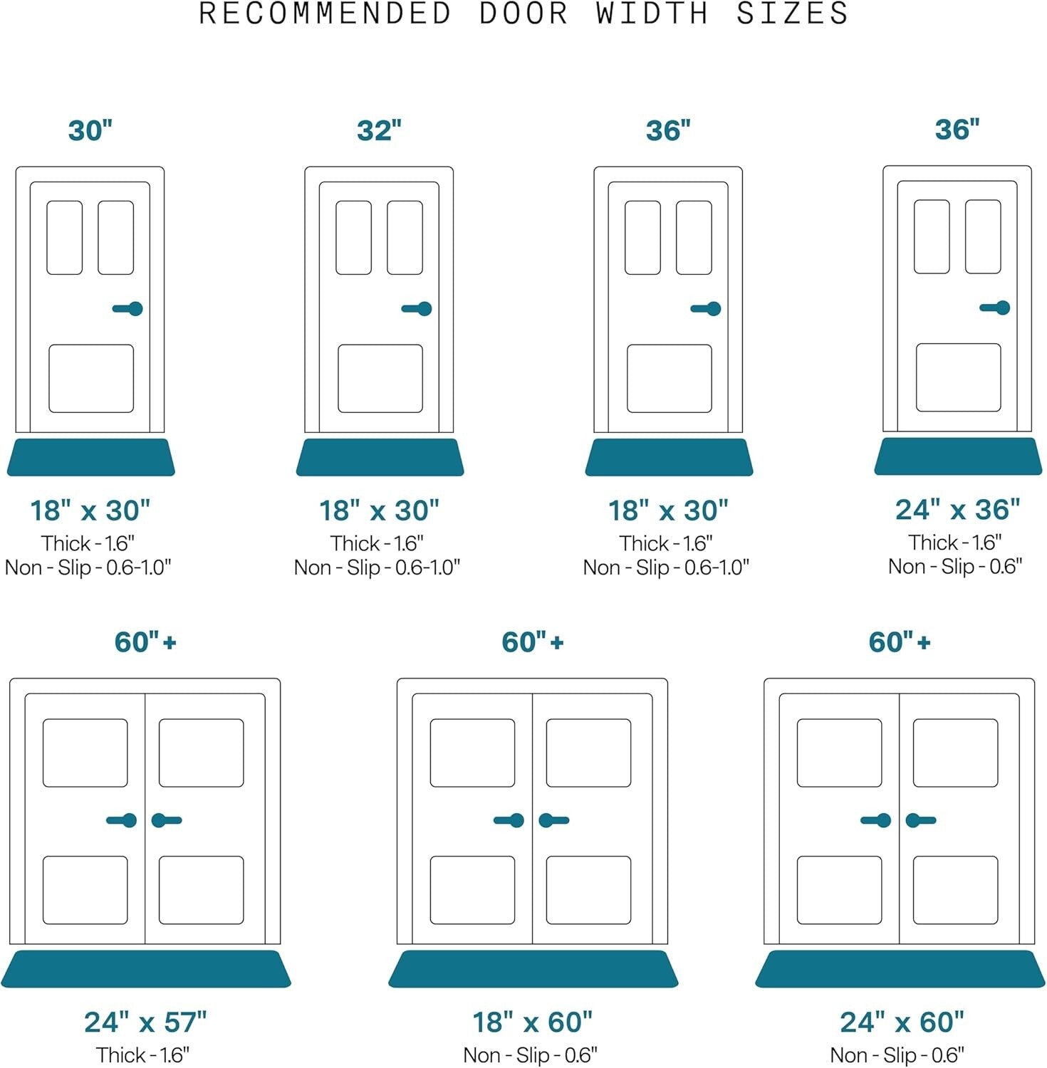 Eco-Friendly Extra Thick Doormat - Handwoven Coir with Bird Design, 18" x 30"