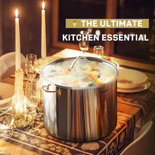 Load image into Gallery viewer, Health-Conscious 20 Qt Stock Pot - Induction Ready with Dishwasher Safe Lid