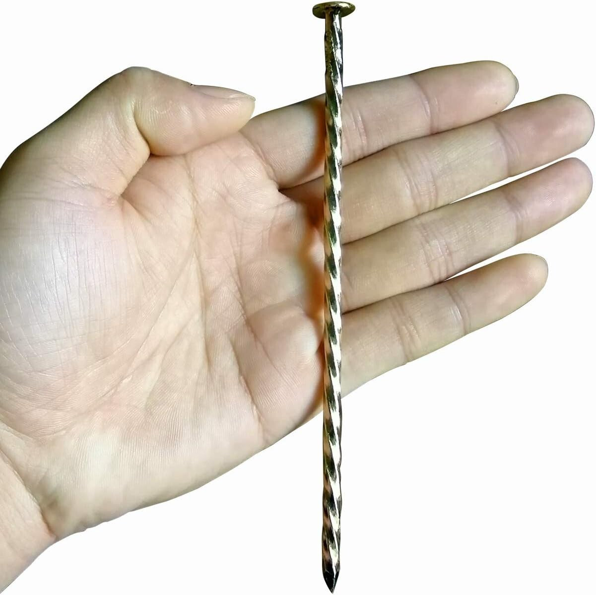 140 Pcs 6-Inch Spiral Metal Landscape Stakes for Enhanced Garden Stability