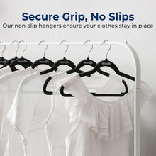 Load image into Gallery viewer, Heavy-Duty Ultra-Thin Velvet Hangers - 200 Pack, Ideal for Space-Saving Closets