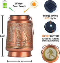 Load image into Gallery viewer, Artistic Bigfoot Solar Lanterns - Unique Hanging Decor for Garden &amp; Backyard