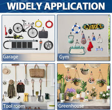 Load image into Gallery viewer, Premium Powder-Coated Garage Hooks Set - Secure Wall-Mounted Tool Organizer