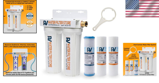 High-Performance Citrus & Odor Elimination RV Water Filter - Lifetime Warranty