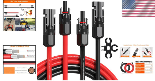 Upgrade Your Energy Setup with 60ft 10AWG Solar Cable for RVs, Boats, and More