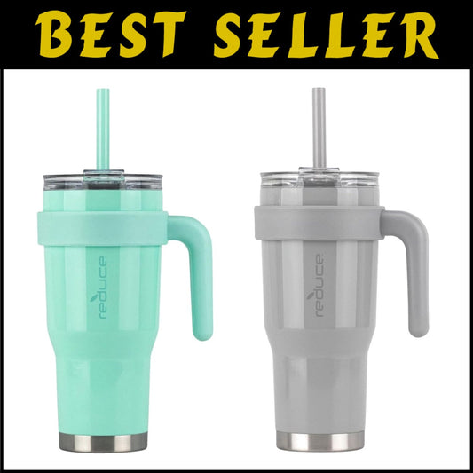 Heavy-Duty 40 Oz Mug Tumbler with Handle - Perfect for Hot & Cold Drinks