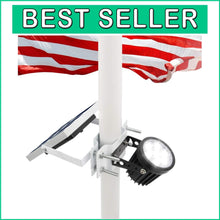 Load image into Gallery viewer, Patio Solar Flag Light with Dual Brightness - Fits 1.4-3” Poles, Easy Install