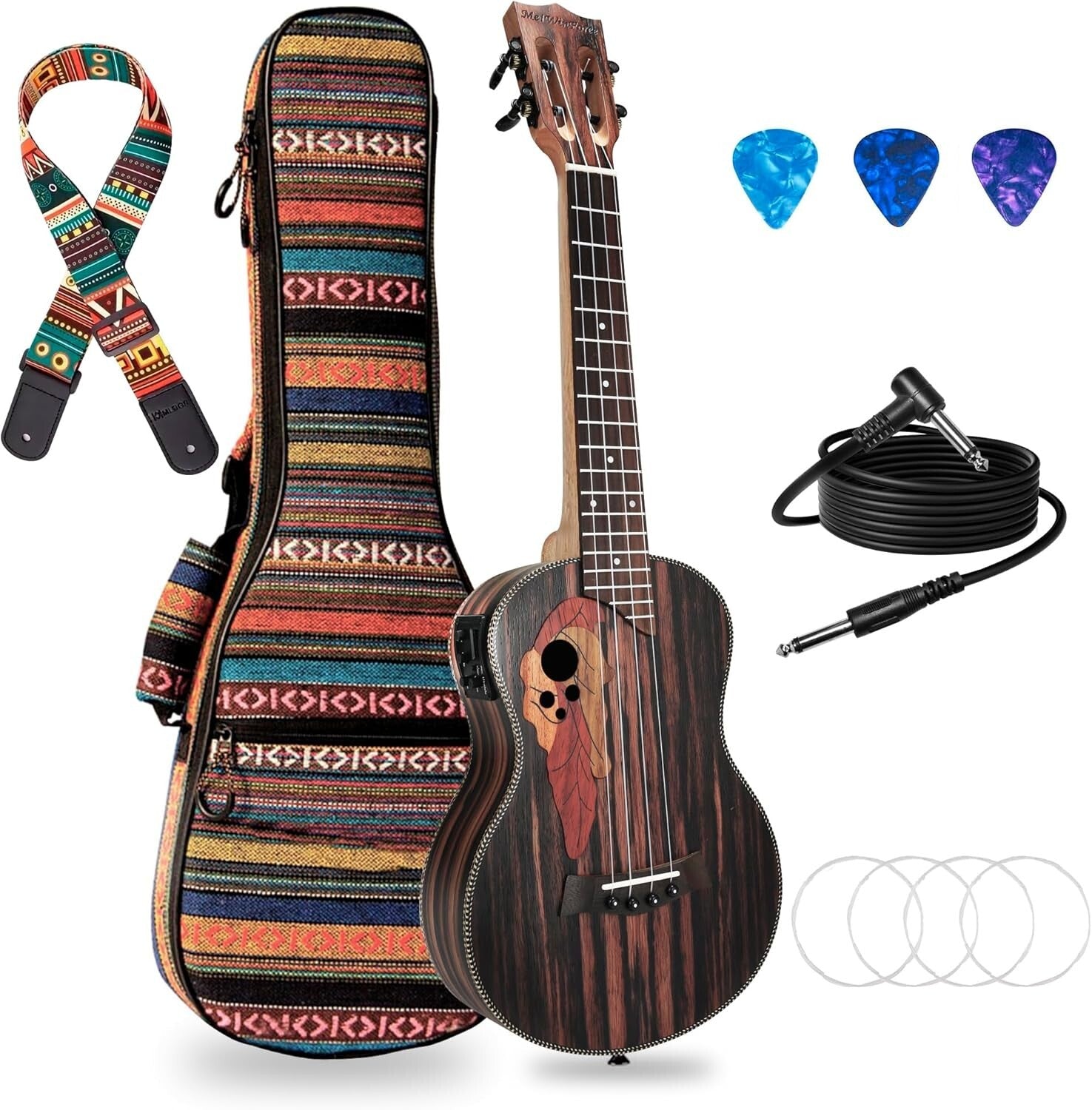 Versatile Electric Ukulele Bundle for Left-Handed Beginners - Exceptional Sound