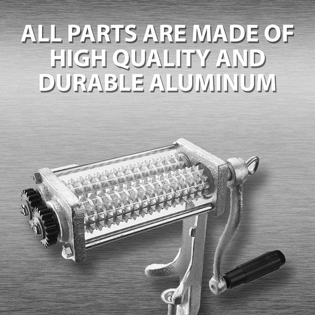 Aluminum Meat Tenderizer Cuber with Safety Cover - Perfect for Marinading