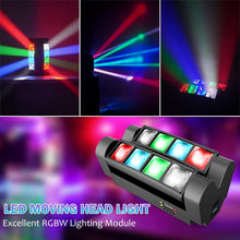 Load image into Gallery viewer, Sound Activated 8x3W RGBW Moving Head Light - Ideal for Parties, Weddings, Clubs