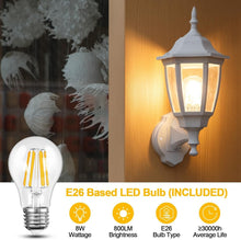 Load image into Gallery viewer, Dusk to Dawn Outdoor Wall Light - 2-Pack LED Edison Lanterns for Modern Patios