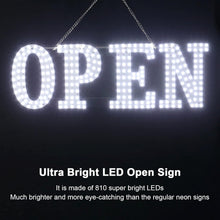 Load image into Gallery viewer, High Visibility LED Open Sign 40" x 14" - Ideal for Shops, Offices &amp; Restaurants