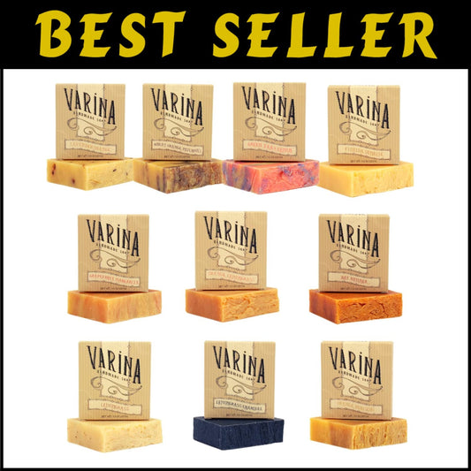 Natural Citrus Variety Bar Soap - Handmade & Gentle for Sensitive Skin - 10 Pack