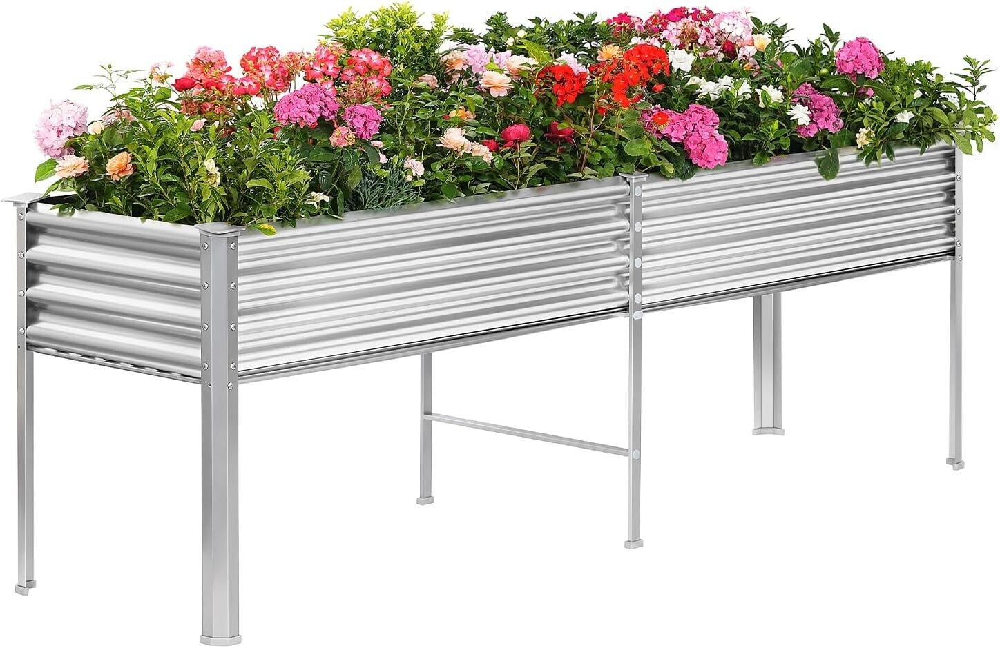 Easy Assembly Raised Garden Bed with Legs - 96x24x32 in, Perfect for Outdoor Use